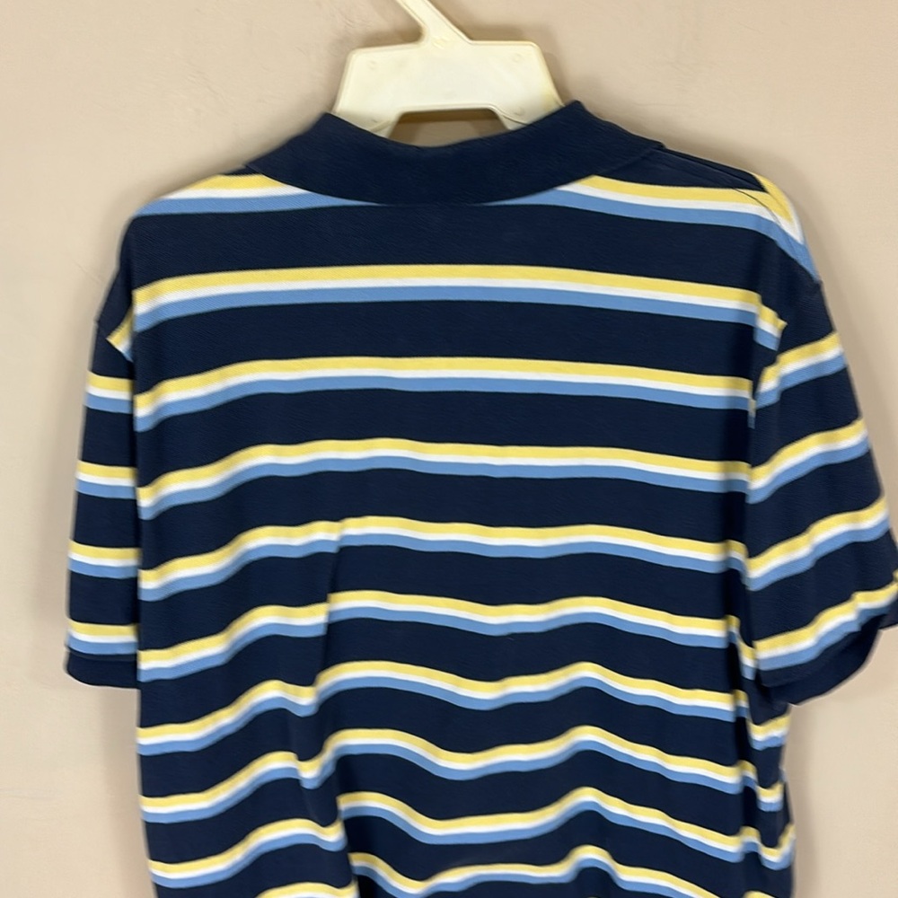 Polo Ralph Lauren Custom Fit Blue Stripe Cotton Polo Shirt Size XXL - Picture 5 of 12